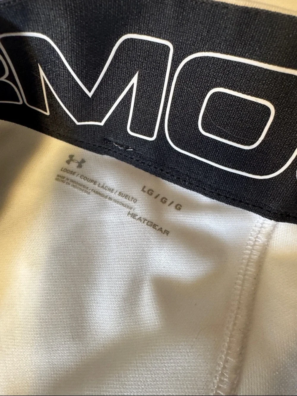 Under Armour White athletic trackpants with Logo - Picture 3 of 3